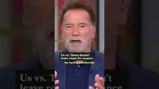Arnold Schwarzenegger wants to terminate partisan hatred. #shorts #viralvideo #arnoldschwarzenegger