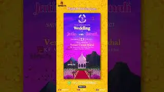 Traditional E-Card || Indian Wedding Whatsapp Invitation E-Card || Wedding Invitations || KC Effects