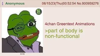 Anon got prescribed with a disability | 4chan Greentext Animations