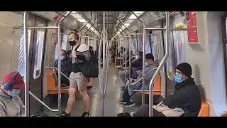 Metro de Santiago: Linea 4, Ruta Roja, Alstom AS-02, (Los Orientales-Macul)