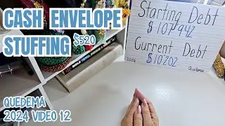 CASH ENVELOPE STUFFING $520 | QUICK DEBT UPDATE