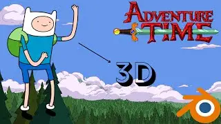 Making Finn from Adventure Time in Blender!! (Part 1)