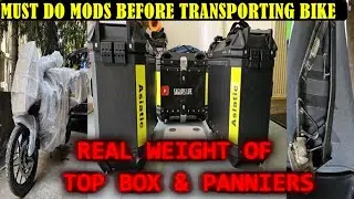 TOP BOX & PANNIERS ACTUAL WEIGHT | IMP Mods For Transporting Bike Via Safexpress | NorthEast KTM 390