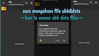 cara mengakses file obb&data ~how to access obb data files 2024~ #tutorial #android #file #data #fyp