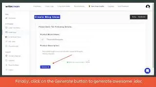 Free Idea Generator Tool - Use AI to generate content ideas in seconds!
