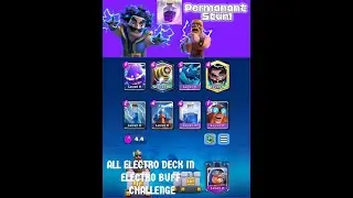 All Electro Deck in Electro Buff Challenge!