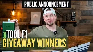 xTool F1 Winners - Public Transparency Announcement