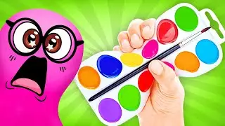Malen wir ein Bild mit weicher, bunter Farbe! 🎨🎈 Einfache DIY & Kunst