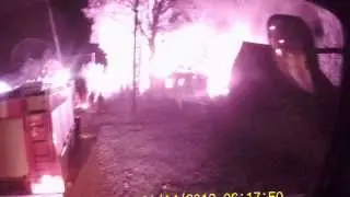 Пожар дома  Лотва Шкловский район 19.10.13