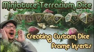 Miniature Terrarium Dice - Custom Dice Frame Inserts