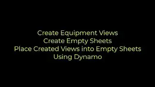 Revit-Dyn Script : Create Views-Sheets and Place Views into Sheets