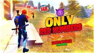 ONLY RED NUMBERS WITHOUT 1 TAP GUNS😱 || CHALLENGE NO 2😈 || - Garena Freefire Max