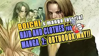 [MANGA TUTORIAL] HAIR AND COSTUME DESIGN FOR MANGA PART 02. #BOICHI