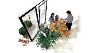 СИСТЕМА ПОЛУАВТОМАТИЧЕСКИХ ПАРАЛЛЕЛЬНО-СДВИЖНЫХ ОКОН/ДВЕРЕЙ GIESSE GS1000-HD (ОТКИДЫВАНИЕ И СДВИГ)
