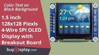 Full Color 1.5 inch Arduino,Raspberry Pi OLED Display Module 128x128