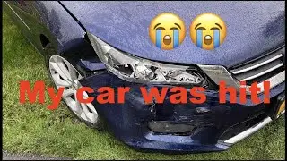 MY CAR WAS HIT!😭
