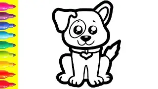 How to draw a dog for children&Bolalar uchun itni qanday chizish kerak