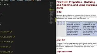 Flex Item Properties - Order and Alignment