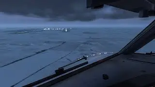 Winter landing in Boryspil | X-PLANE 11