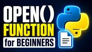 Python Tutorial: open() function for beginners