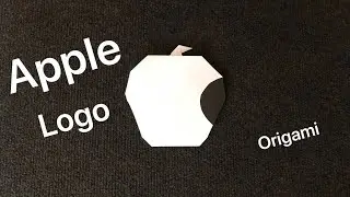 ORIGAMI APPLE LOGO. How to make a paper Apple Logo.