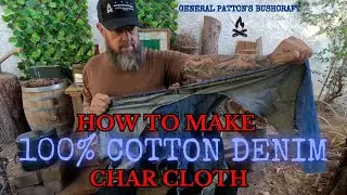 HOW TO MAKE DENIM CHAR CLOTH