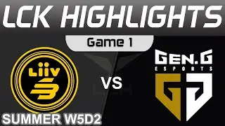 LSB vs GEN Highlights Game 1 LCK Summer Season 2023 W5D2 Liiv SANDBOX vs Gen G by Onivia