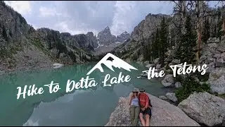 Hike to Delta Lake in Grand Teton National Park, Wyoming