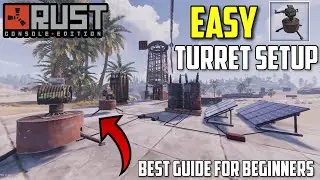 Rust Console How To Setup Auto Turrets EASY GUIDE - 2022 For Beginners (Best Electricity Setup)