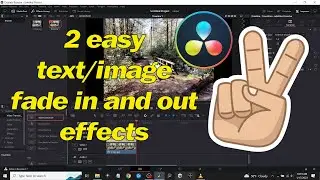 DaVinci Resolve Fading Text or Images