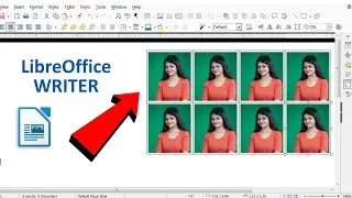 How to Create Passport Size Photo in LibreOffice writer | Passport Size Photo in LibreOffice writer