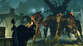 Resident Evil 4 REMAKE FINAL BOSS Osmund Saddler  FIGHT GAMEPLAY