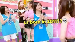 Eunchae's reaction when she finally met a 2011 liner idol 😅