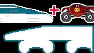 Maglev + Monster Truck | Street Vehicles | Railway Vehicles | Monster Vehicles | Mashup Vehicles
