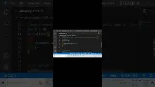 How to print numbers in descending order ||JavaScript beginners project || while loop #shorts