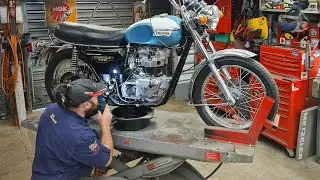 Working on the Bonneville, Mystery Pie & update...