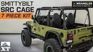 Jeep Wrangler Smittybilt SRC Cage Kit - 7 Piece - Gloss Black (1997-2006 TJ) Review & Install