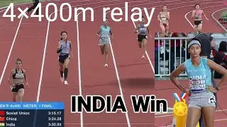 India bronze medal 4×400m women's relay final ! asian athletics championships 2023🔥🇮🇳