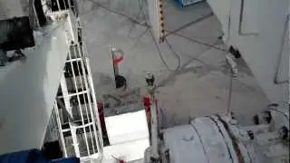 Em cima da torre do Kamikaze