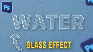 Glass effect in photoshop | how to create glass text effect in photoshop