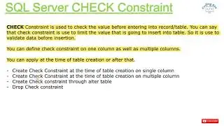 Chapter16 - Check Constraint in SQL Server | Coding Era