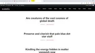 Latest posts and Blog page on Cardea OnePage WordPress Theme