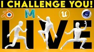 Let's Create 3D Worlds from Start to Finish - pt.3 | Moving Meditations 3D Challenge Stream