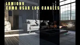 Lumion 9 usar render por canales y darle post en photoshop