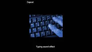 Keyboard typing sound effect