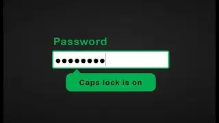 Detect Caps Lock on / off in Password Field - Tooltip - HTML | CSS |JavaScript