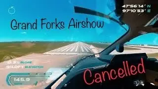 Flying in to Grand Forks for the air show