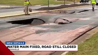 Crews continue with repairs after water main break shuts down part of Woodruff Road