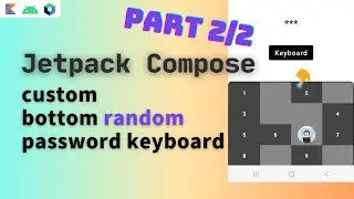 jetpack compose custom keyboard | android custom keyboard | android jetpack compose custom keyboard