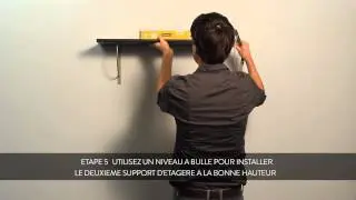 INSTRUCTION: monter des supports de planche Duraline sur un mur materiel - Français